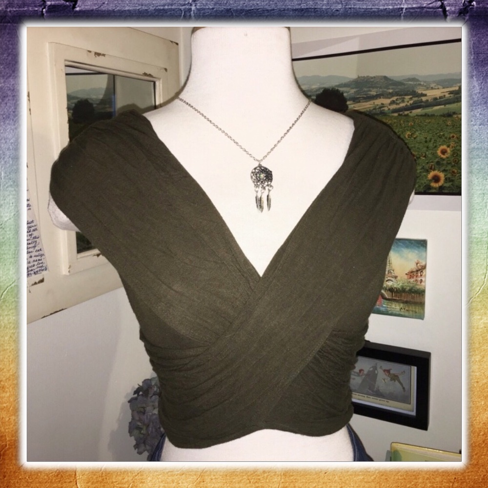 Fold-Over Crop Top